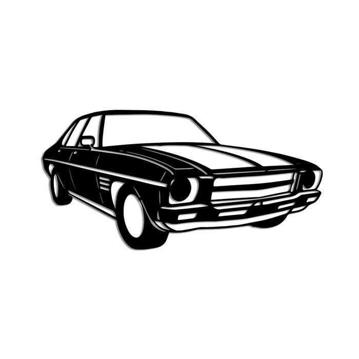 Wallity Holden Monaro Sedan Accesorio decorativo de pared de metal Negro